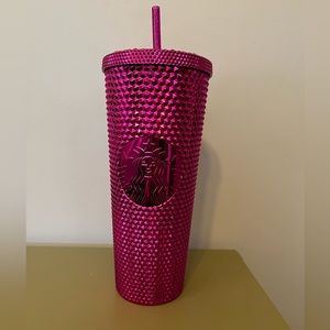 Pink Studded Starbucks Tumbler 🩷✨